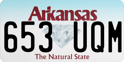 AR license plate 653UQM