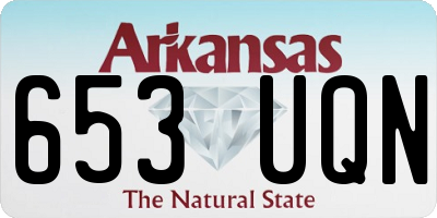 AR license plate 653UQN