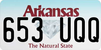 AR license plate 653UQQ