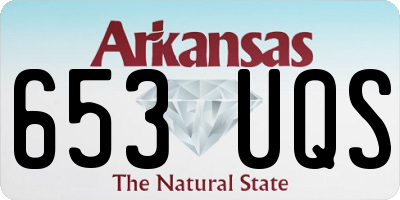 AR license plate 653UQS