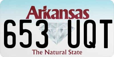AR license plate 653UQT