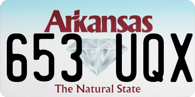 AR license plate 653UQX
