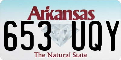 AR license plate 653UQY