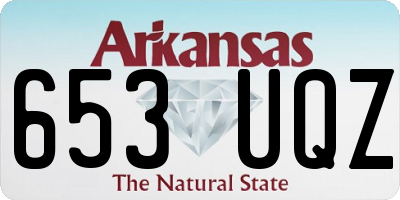 AR license plate 653UQZ