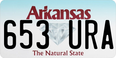 AR license plate 653URA