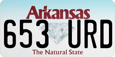 AR license plate 653URD