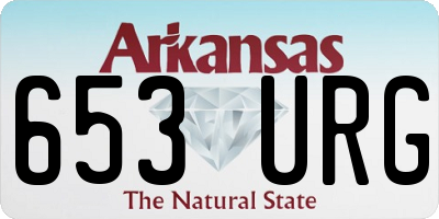 AR license plate 653URG