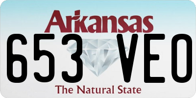 AR license plate 653VEO