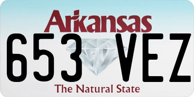 AR license plate 653VEZ