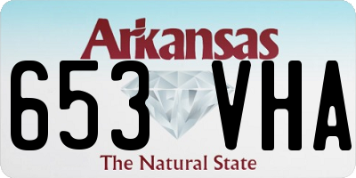 AR license plate 653VHA