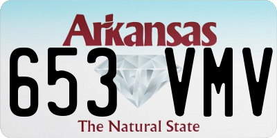 AR license plate 653VMV