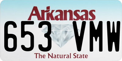 AR license plate 653VMW