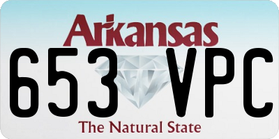 AR license plate 653VPC