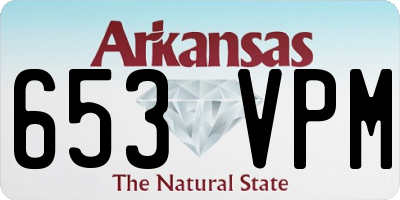 AR license plate 653VPM