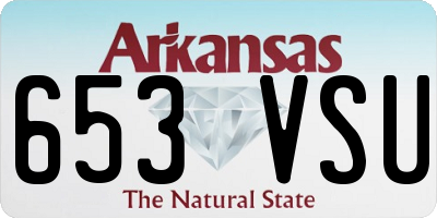 AR license plate 653VSU
