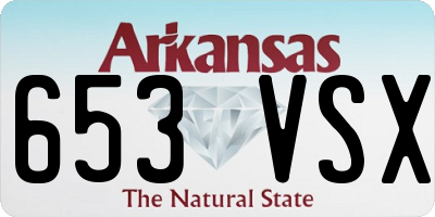 AR license plate 653VSX