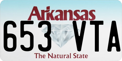 AR license plate 653VTA