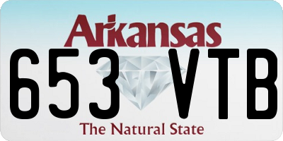 AR license plate 653VTB