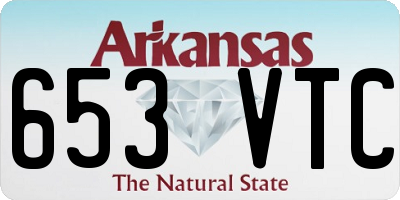 AR license plate 653VTC