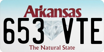 AR license plate 653VTE