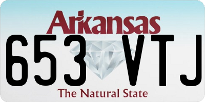 AR license plate 653VTJ