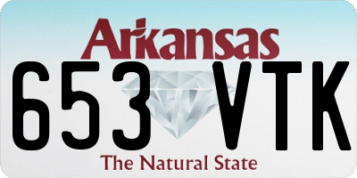 AR license plate 653VTK
