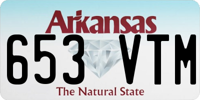 AR license plate 653VTM