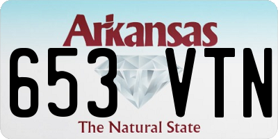 AR license plate 653VTN