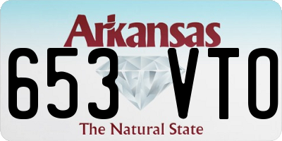 AR license plate 653VTO