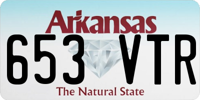 AR license plate 653VTR