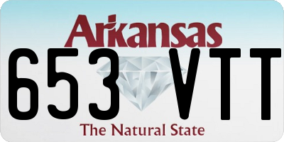 AR license plate 653VTT