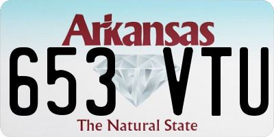 AR license plate 653VTU