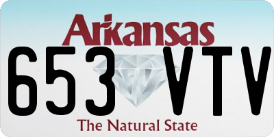 AR license plate 653VTV