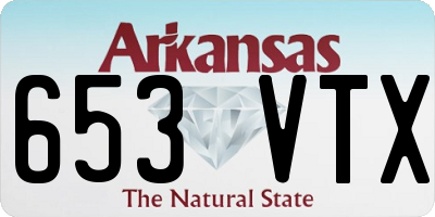 AR license plate 653VTX