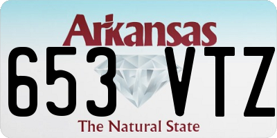 AR license plate 653VTZ
