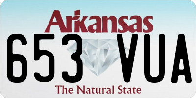 AR license plate 653VUA