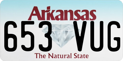 AR license plate 653VUG