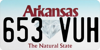 AR license plate 653VUH