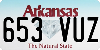 AR license plate 653VUZ