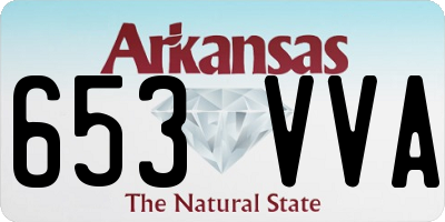 AR license plate 653VVA