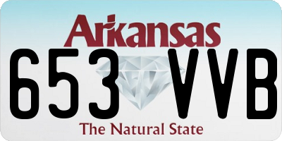 AR license plate 653VVB