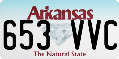 AR license plate 653VVC