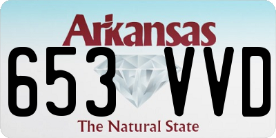 AR license plate 653VVD