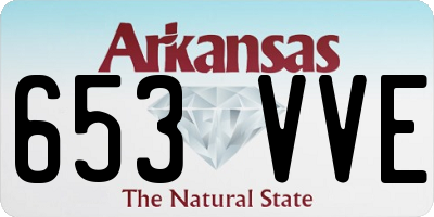 AR license plate 653VVE