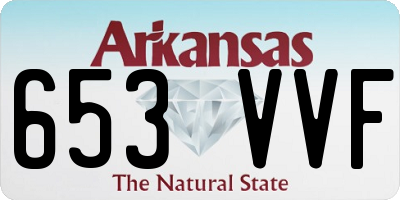 AR license plate 653VVF