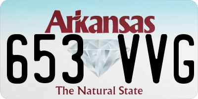 AR license plate 653VVG