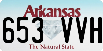 AR license plate 653VVH