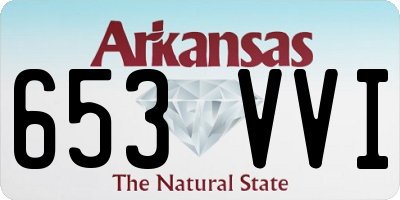 AR license plate 653VVI