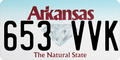 AR license plate 653VVK