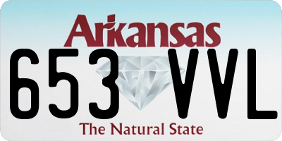 AR license plate 653VVL